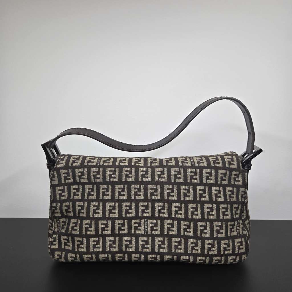 Fendi Baguette MultiColor Canvas Metal Very good condition - Back View